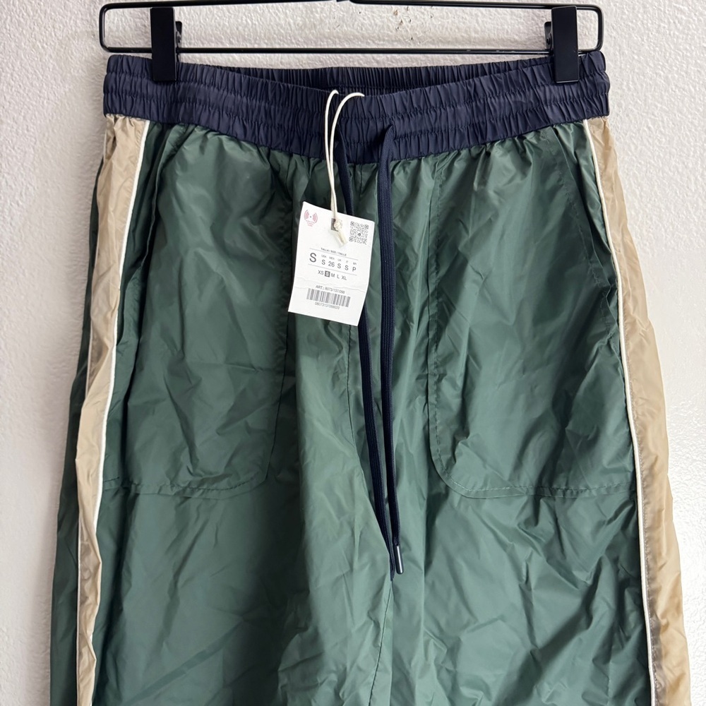 Zara Vintage Style Windbreaker Pants Size Small - Picture 2 of 9